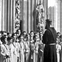 Capuchinos -Escolanía -1956 intervención en la Catedral de Pamplona